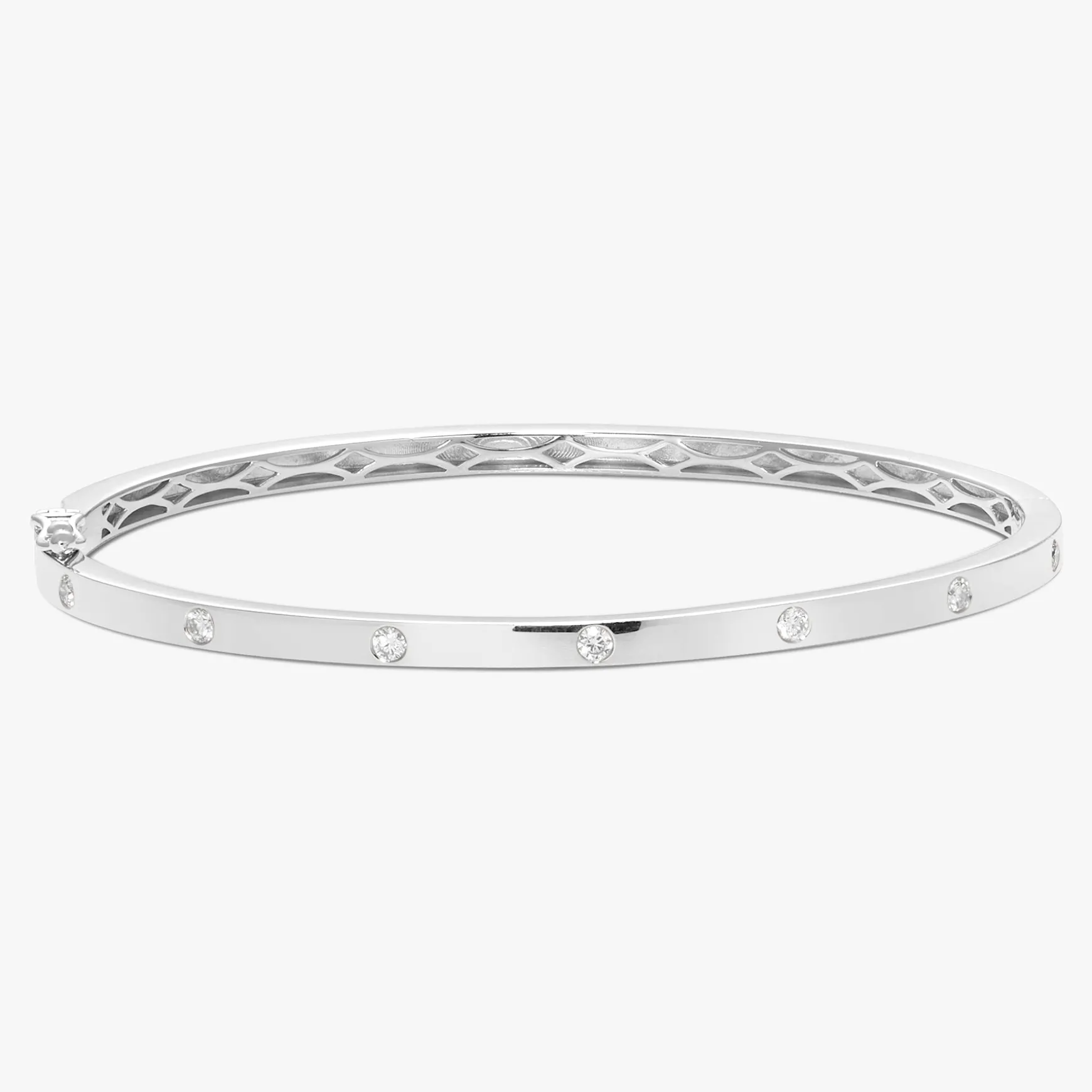 Mini Amour Gold and Diamond Station Bangle