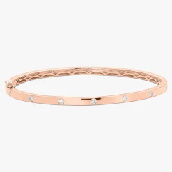 Mini Amour Gold and Diamond Station Bangle