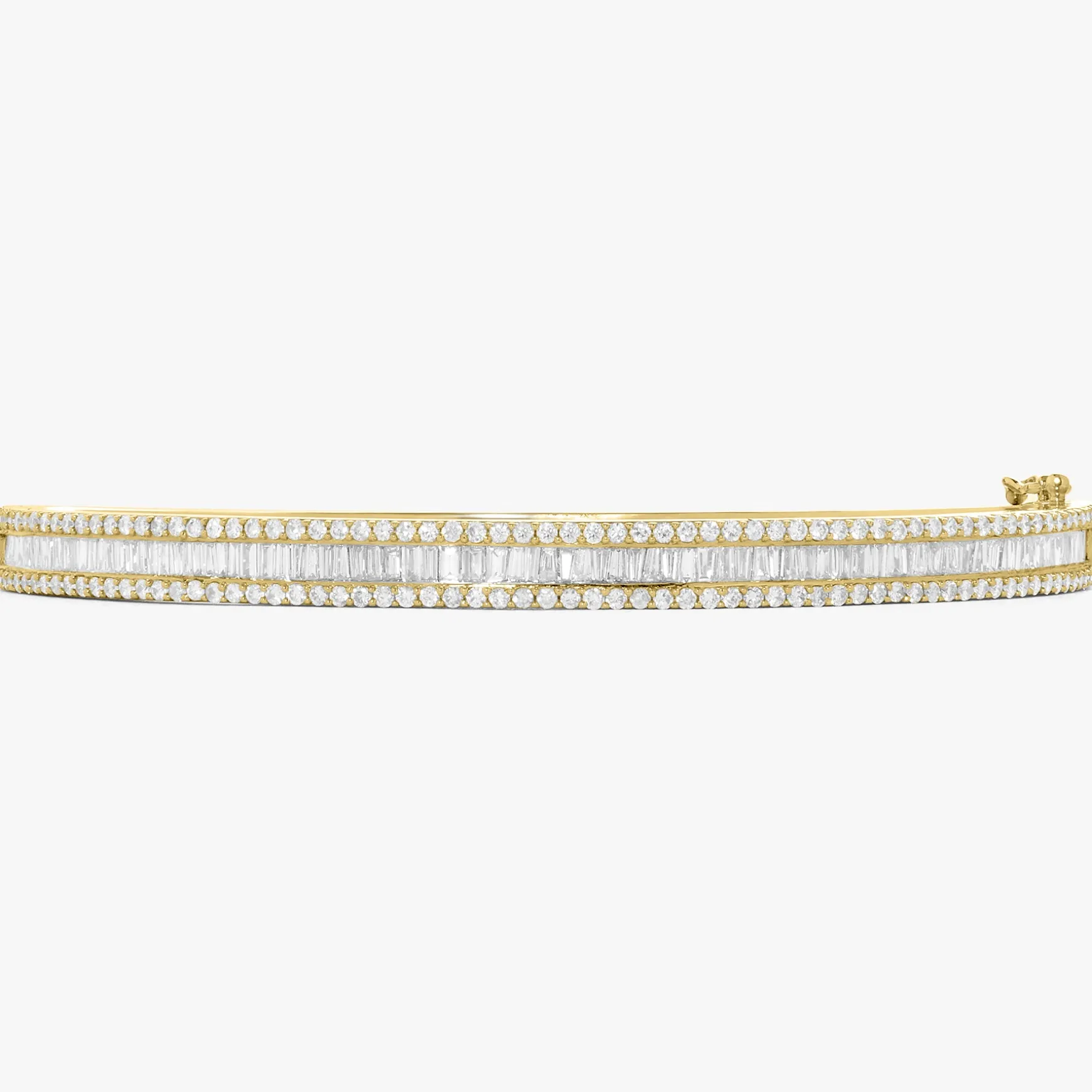 Mini Brooks Tapered Baguette Diamond Bangle 2.42 ctw