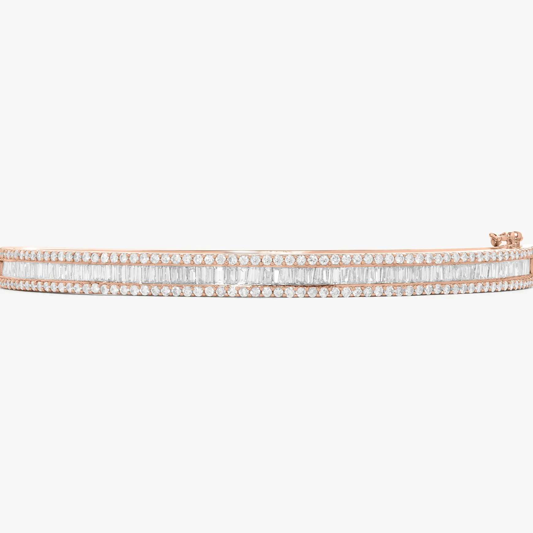 Mini Brooks Tapered Baguette Diamond Bangle 2.42 ctw
