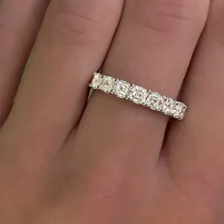 Mini Helena Asscher Cut Diamond Band 1.00 ctw