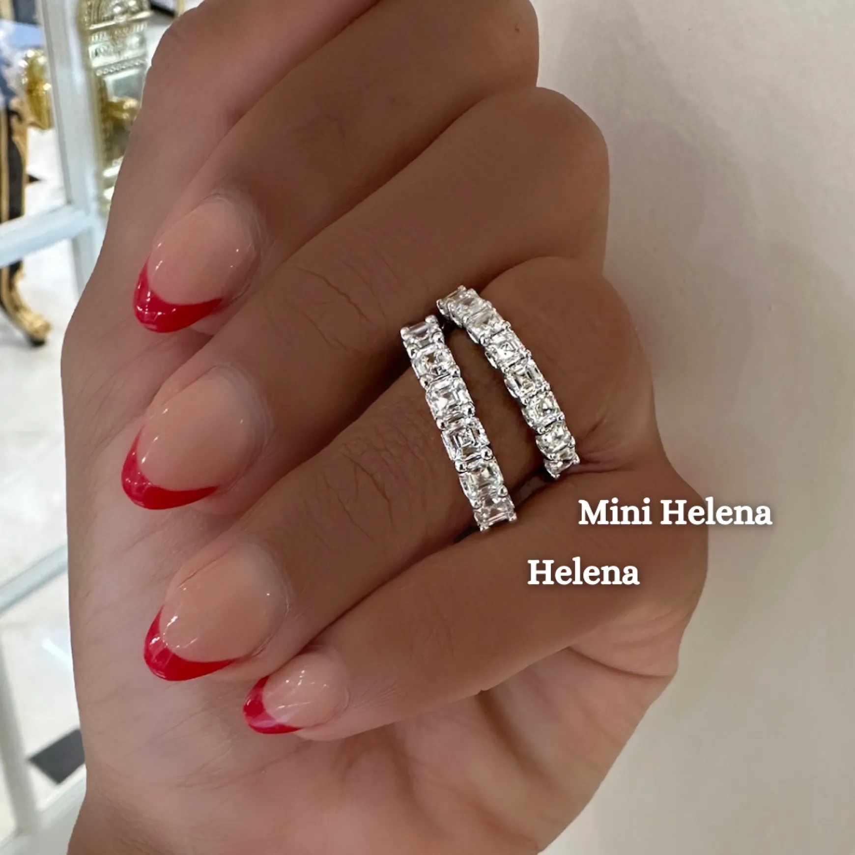 Mini Helena Asscher Cut Diamond Band 1.00 ctw