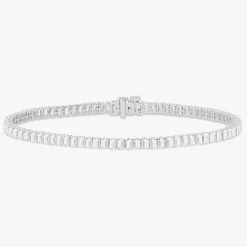 Mini Kyle Emerald Cut Diamond Tennis Bracelet 6.78 ctw