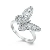 Mini Ophelia Single Baguette Butterfly Ring