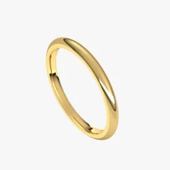 2mm Gold Stacking Spacer Band