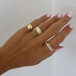 2mm Gold Stacking Spacer Band