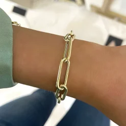 8.5mm Paperclip Chain Bracelet