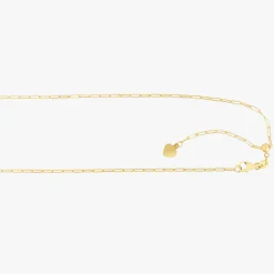 1.5mm Paperclip Chain With Adjustable Sliding Bead