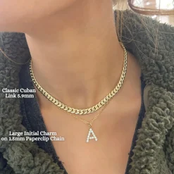 1.5mm Paperclip Chain With Adjustable Sliding Bead