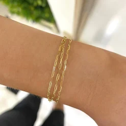 1.5mm Paperclip Chain With Adjustable Sliding Bead