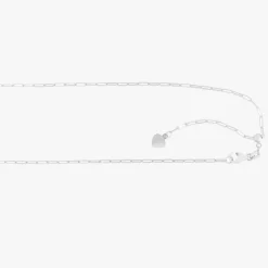 1.5mm Paperclip Chain With Adjustable Sliding Bead