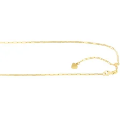 1.5mm Paperclip Chain With Adjustable Sliding Bead
