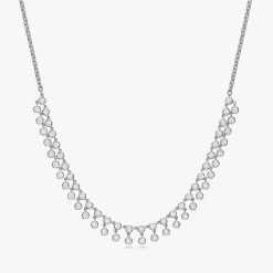 Muse Dangle Bezeled Diamond Adjustable Necklace 4.55 ctw