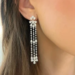 Nicola Dangle Diamond Huggie Earrings 7.60 ctw