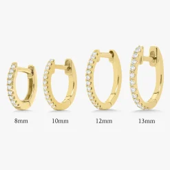 Nikki Diamond Huggie Earrings
