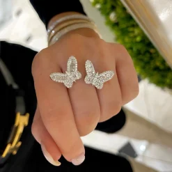 Ophelia Baguette Butterfly Ring