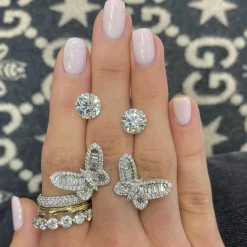 Ophelia Baguette Butterfly Ring