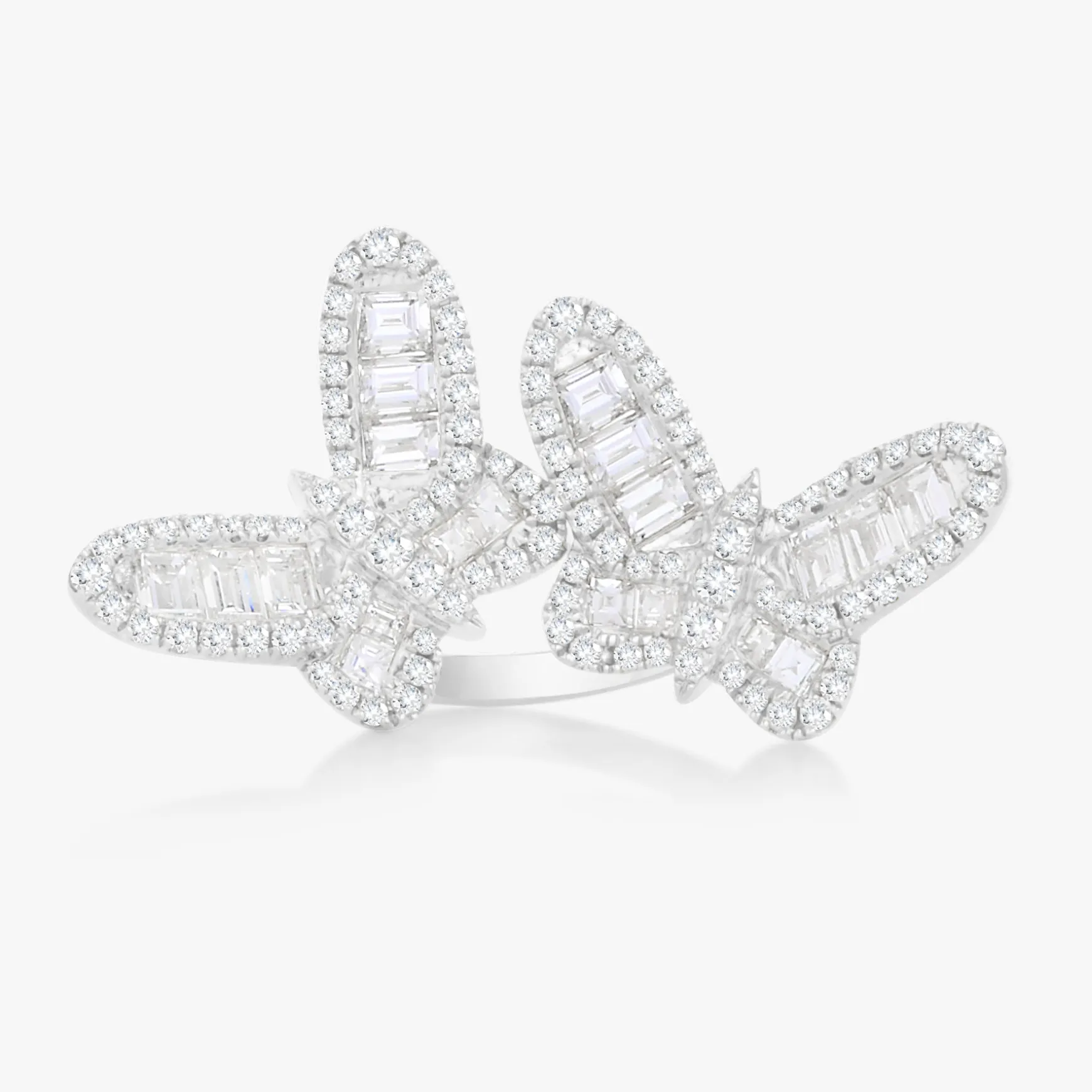 Ophelia Baguette Butterfly Ring