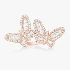 Ophelia Baguette Butterfly Ring