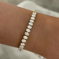 Orella Oval Diamond Tennis Bracelet 3.84 ctw
