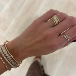 Oval Bezel Diamond Bangle Bracelet 5.35 ctw