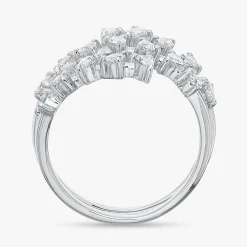 Paislee Pear Crossover Diamond Ring
