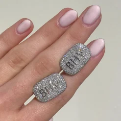 Pave Diamond Cuff Links