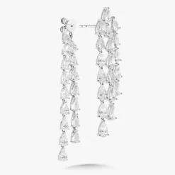 Pear Diamond Dangle Stud Earrings 22.92 ctw