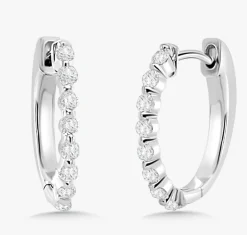Posie Charlie Cloud® Diamond Huggie Earrings 0.48 ctw