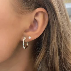 Posie Charlie Cloud® Diamond Huggie Earrings 0.48 ctw