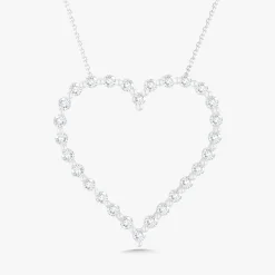 Posie Charlie Cloud® Floating Diamond Heart Necklace 1.00 ctw