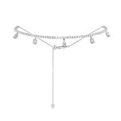 Primrose Dangle Diamond Adjustable Choker Necklace 3.23 ctw