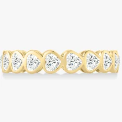 "Be Mine" White Topaz Eternity Heart Ring