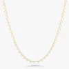 "Heart to Heart" Adjustable Pave Diamond Tennis Necklace