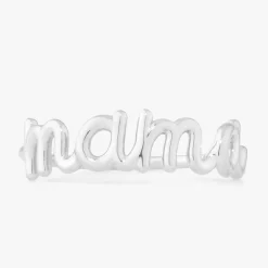 "Mama" Gold Wire Script Ring