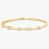 "MAMA" Station Diamond Bangle Bracelet