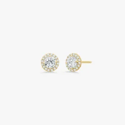 Round Diamond Halo Studs 1.20 ctw