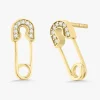 Safety Pin Stud Earrings