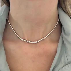 Santorini Adjustable Diamond Choker Necklace 2.20 ctw