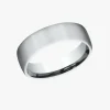 Satin Finish Comfort-Fit Wedding Band 6.5mm