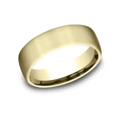 Satin Finish Comfort-Fit Wedding Band 6.5mm