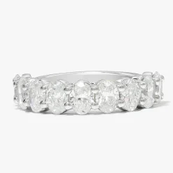 Scalloped Oval Diamond Band 3.80 ctw
