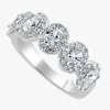 Schwan Oval Diamond Halo Band 1.45 ctw