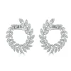 Sienna Diamond Ivy Front Facing Hoop Earrings