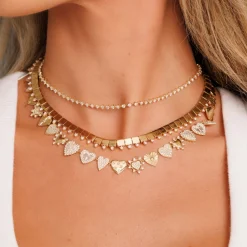 Soleil Diamond Heart Charm Necklace 5.15 ctw