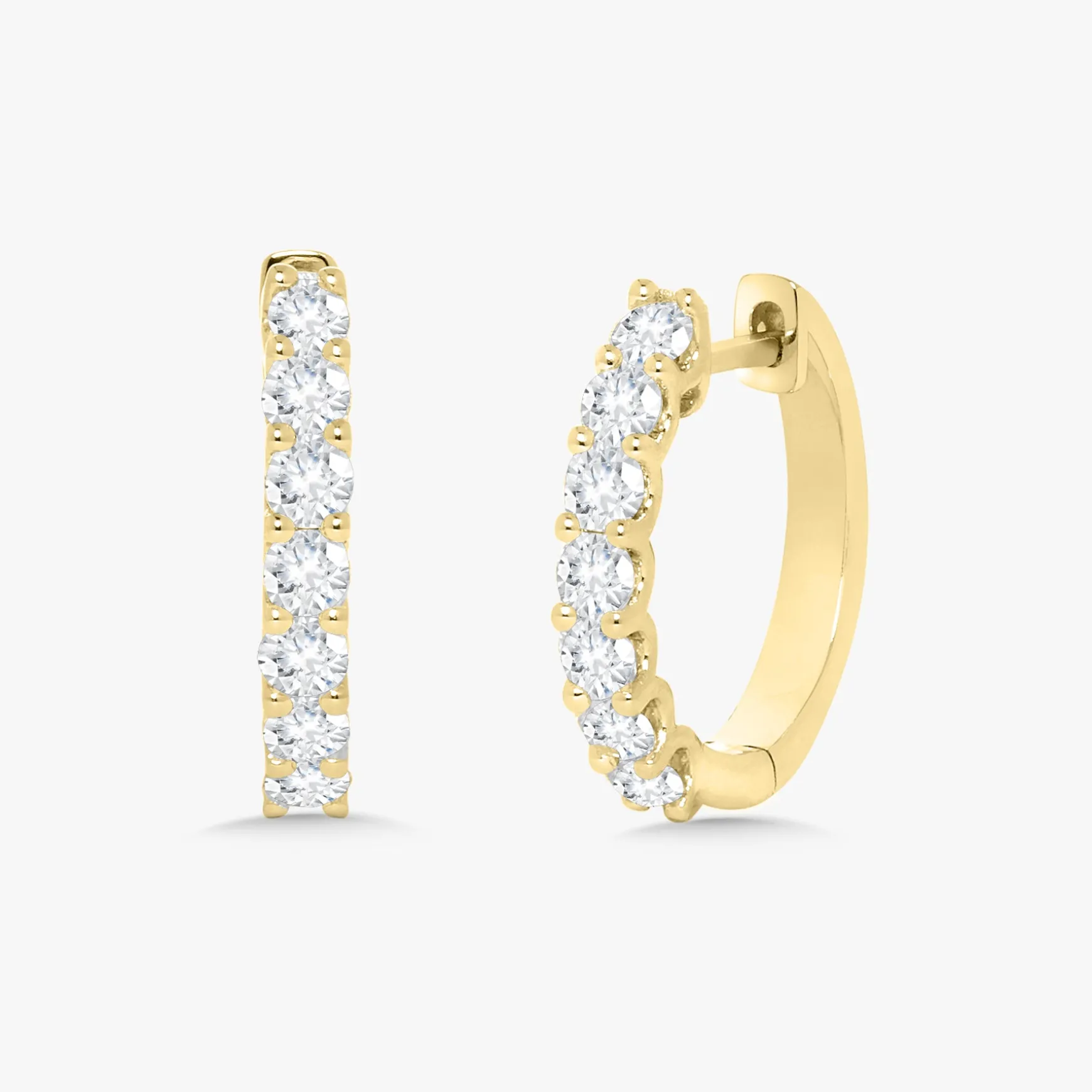 Sophia Diamond Huggie Earrings