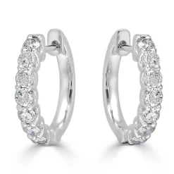 Sophia Diamond Huggie Earrings