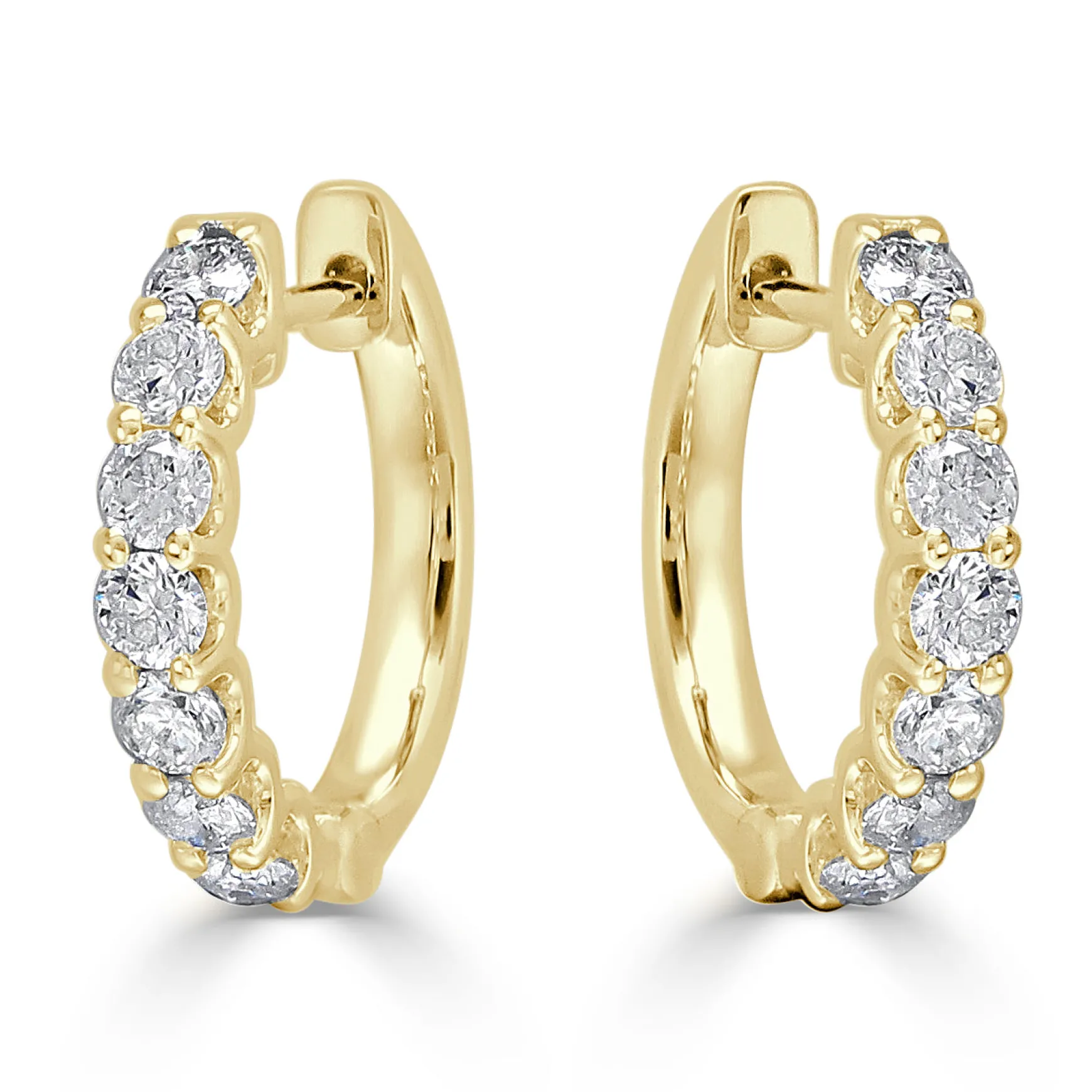 Sophia Diamond Huggie Earrings