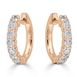 Sophia Diamond Huggie Earrings