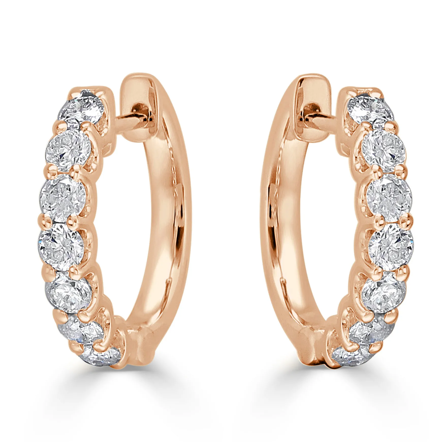 Sophia Diamond Huggie Earrings
